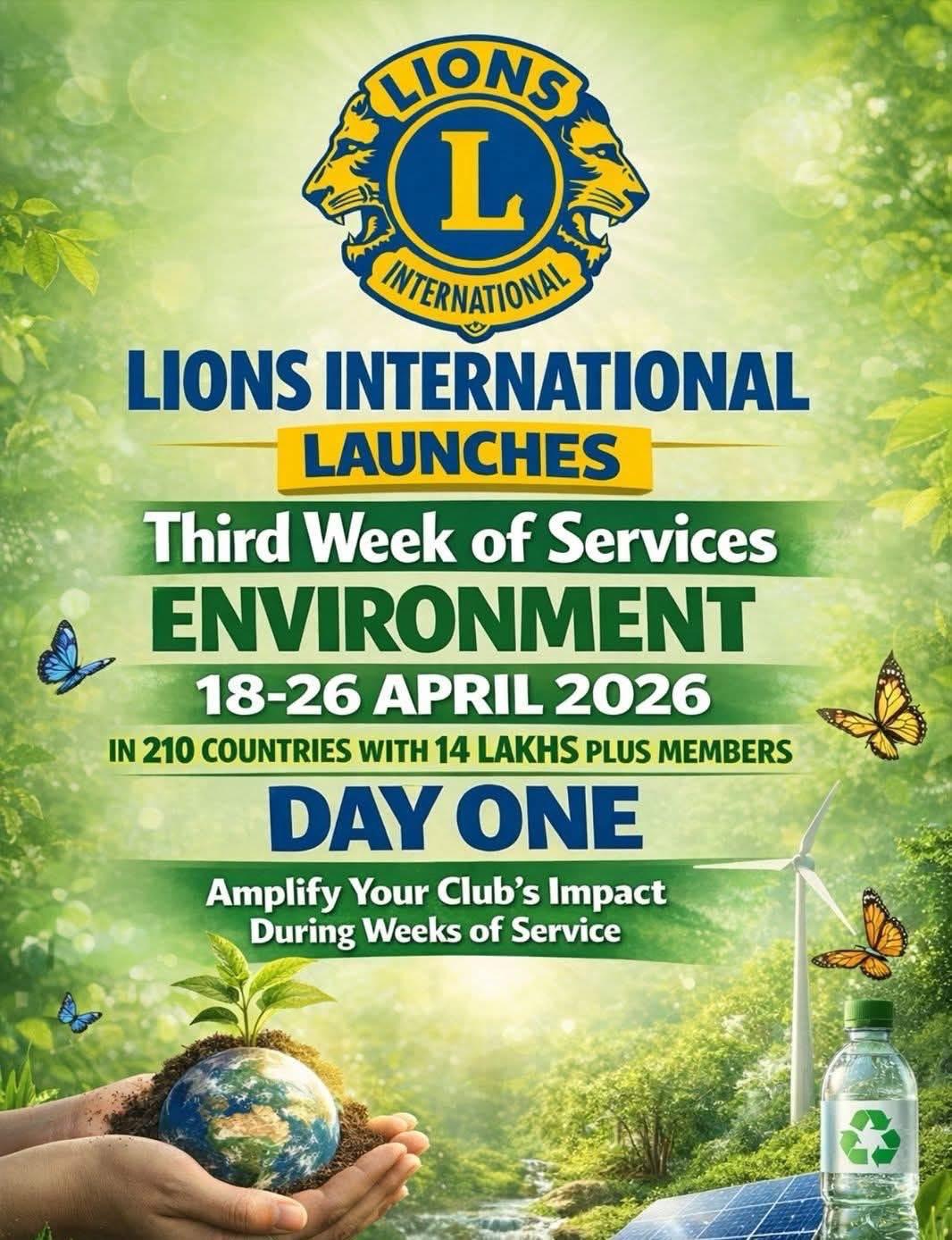 Members cleaning the park during Lions Club Environment Week