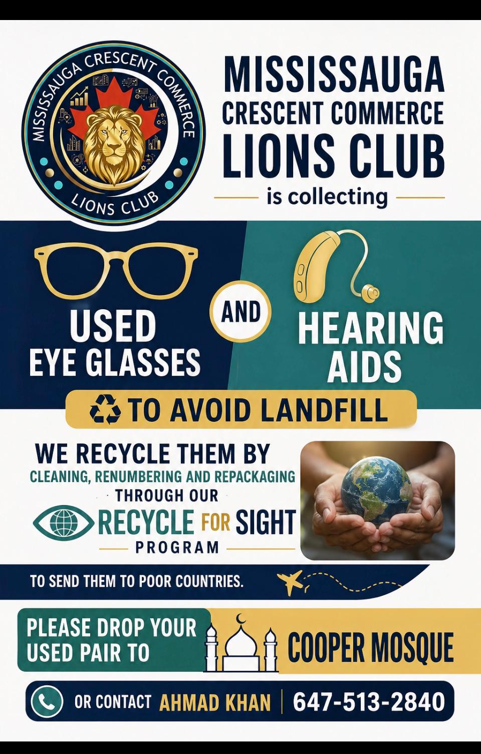 Recycle for Sight program poster