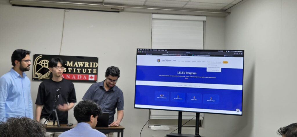 Presenting Their Website Project, MCC Lions Club